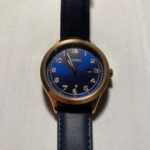 Navy Blue Fossil Watch